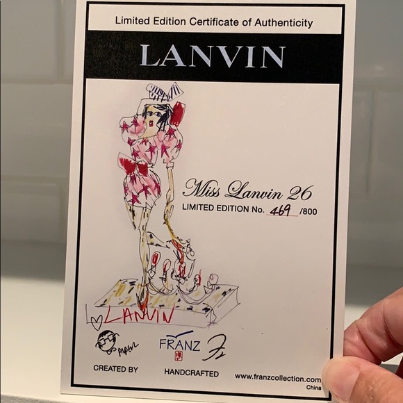 Lanvin Paris porcelain collectors figure. - Picture 7 of 7